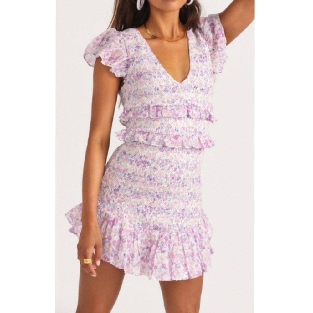 NEW Loveshackfancy Sanora Mini Ruffle Dress